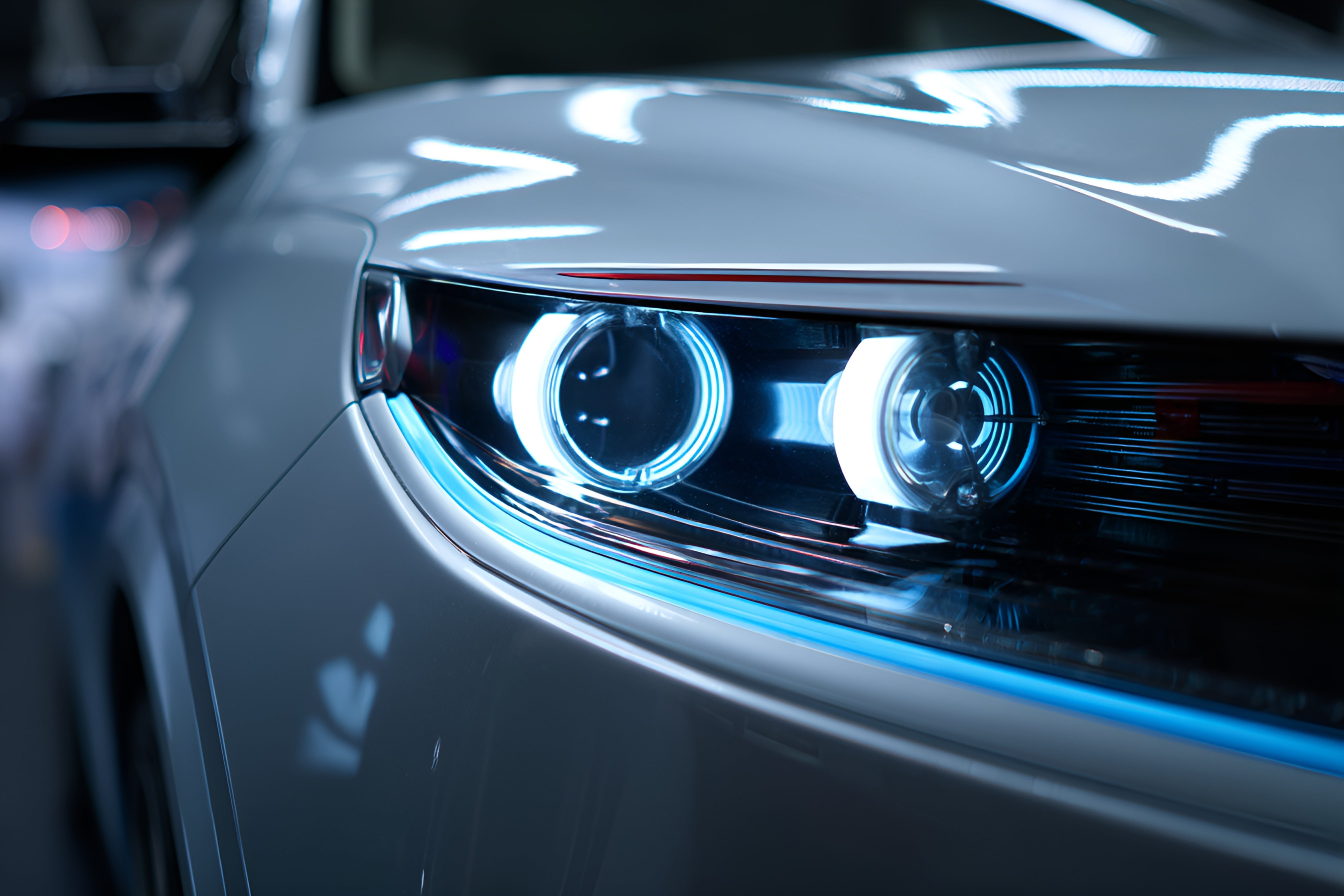 undefined 摄图网_602395838_白色汽车的灯光(企业商用).jpg
