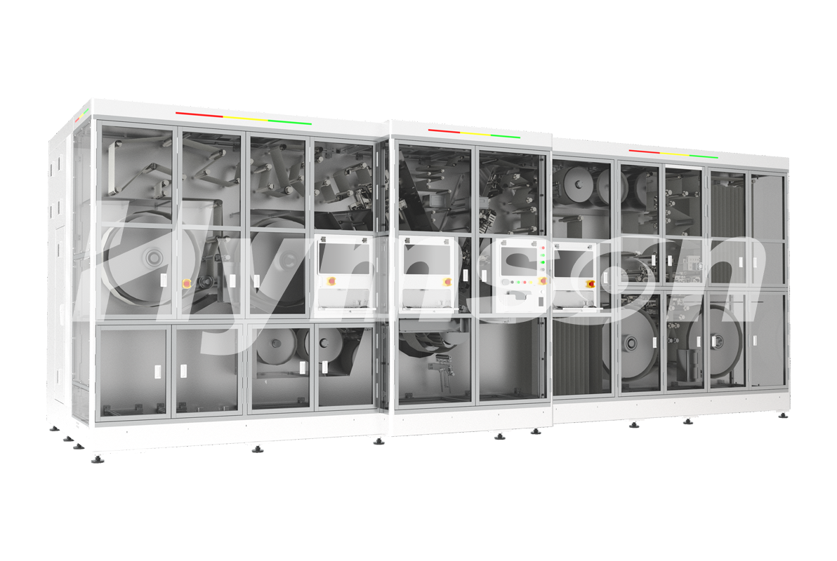 午夜在线小视频方形高速卷绕机，裸电芯卷绕精度稳控±0.3mm